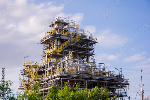 Industry crane and building construction © sorapop