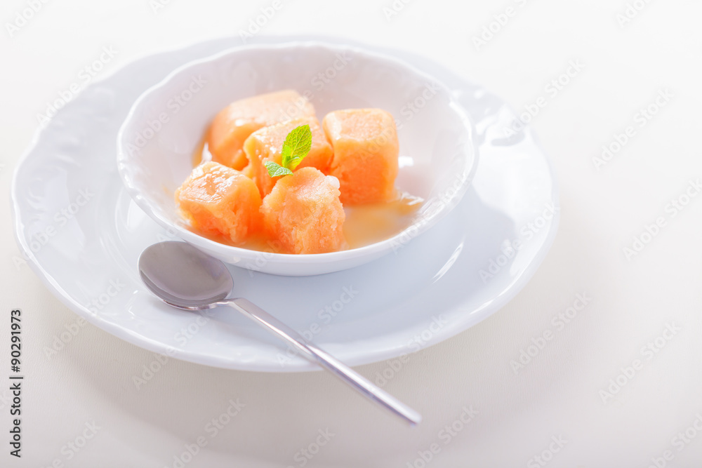 Apricot sorbet Apricot sorbet