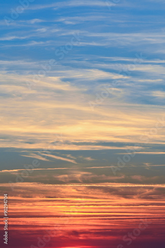 Sunset over the Charente-Maritime region of France © martincp