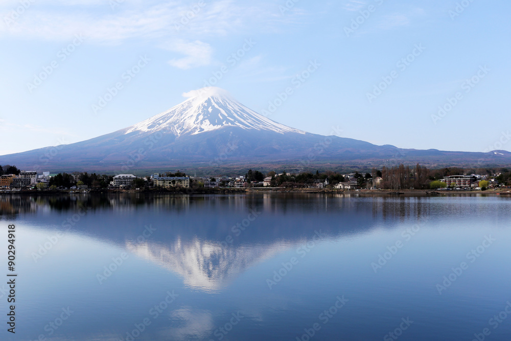 Mount Fuji in kawaguchiko lake side.