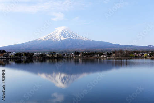 Mount Fuji in kawaguchiko lake side. © meepoohyaphoto
