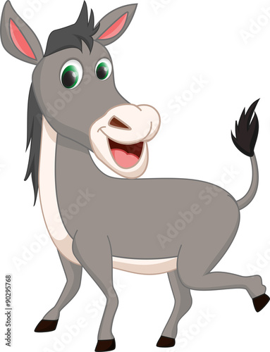 cute donkey cartoon