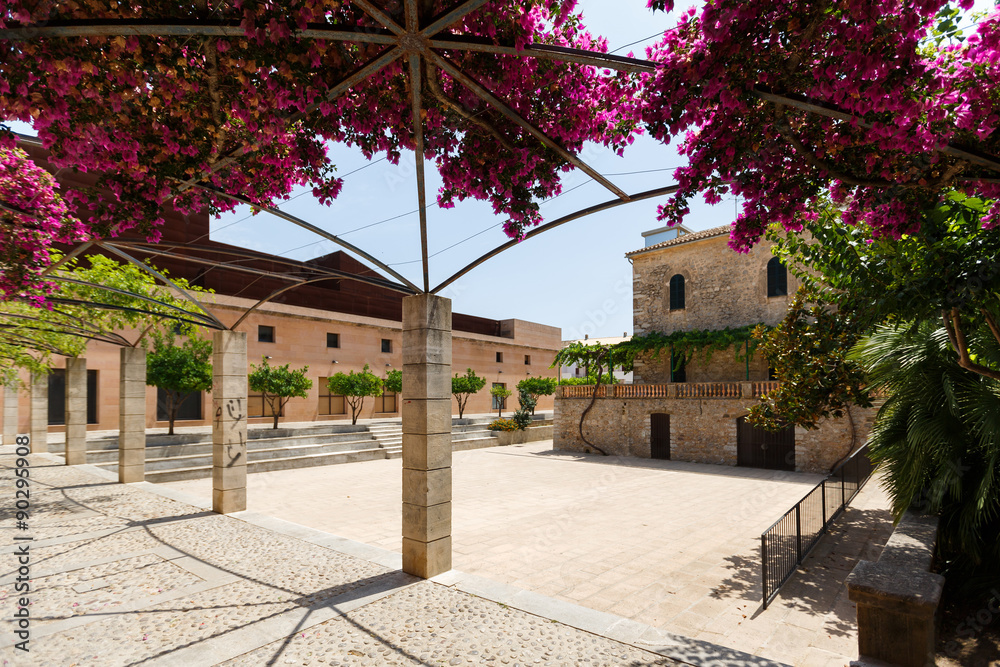 Fototapeta premium Courtyard of theatre in Arta, Mallorca