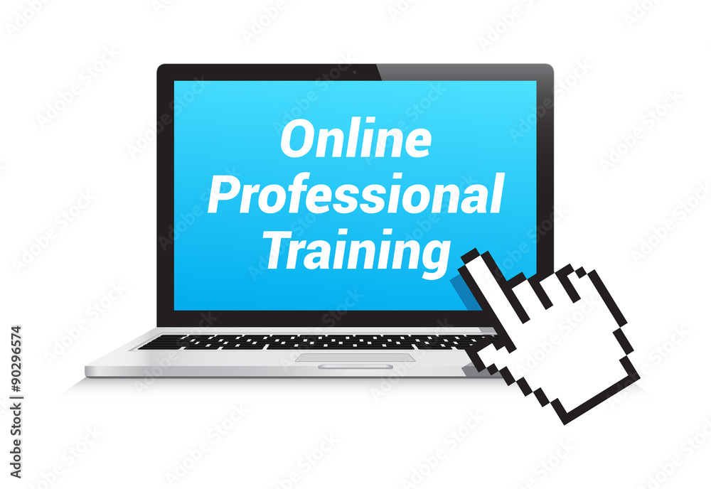 Online Professional Training Laptop Hand Pointer Online Professional Training Laptop Hand Pointer