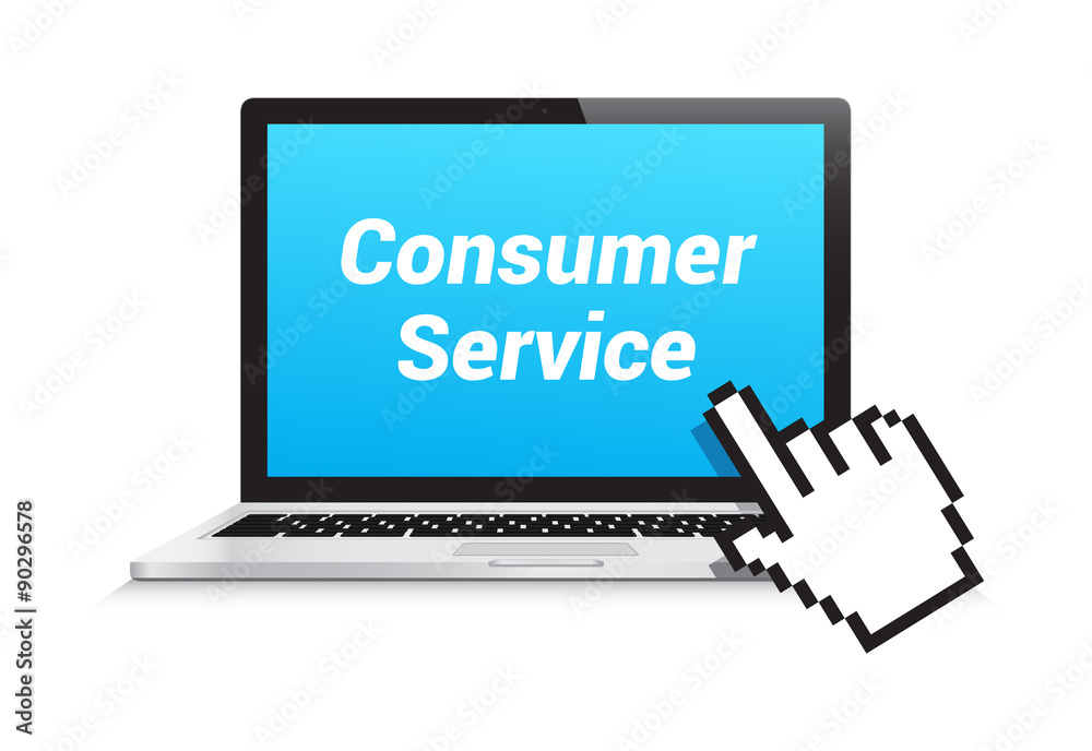 Consumer Service Laptop Hand Pointer Consumer Service Laptop Hand Pointer