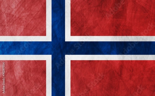 Grunge flag Norway
