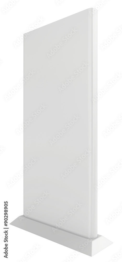 Naklejka premium Exhibition stand isolated on white background