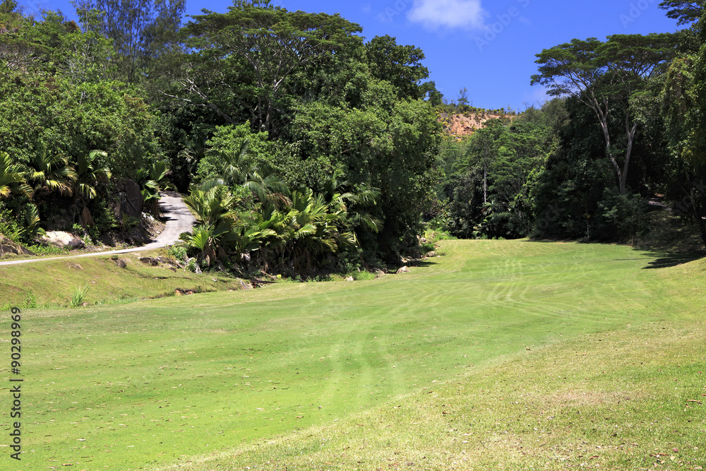 Beautiful golf course at the Constance Lemuria Resort. Beautiful golf course at the Constance Lemuria Resort.