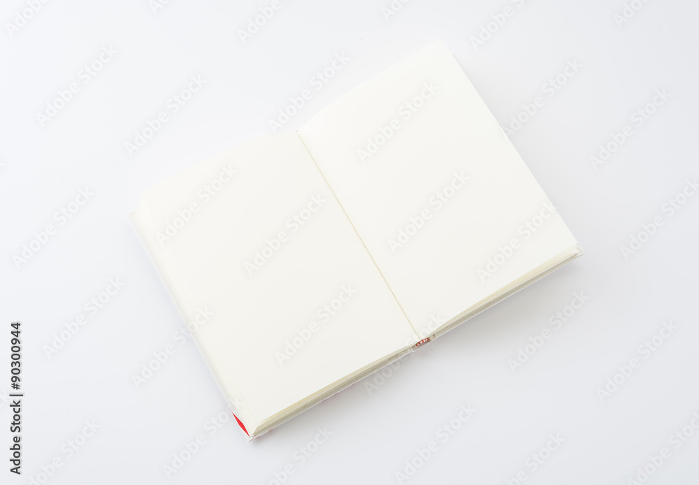 empty book on white background empty book on white background