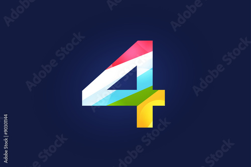 Free Download Four 4 letter vector logo icon symbol - GFXLoad
