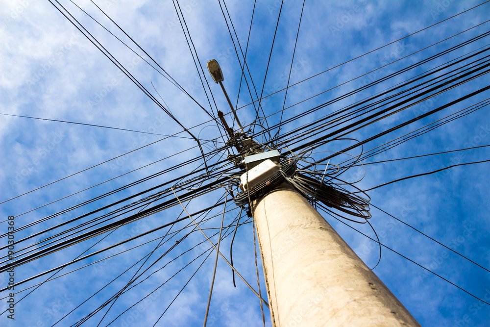 Fototapeta premium Electrical lines