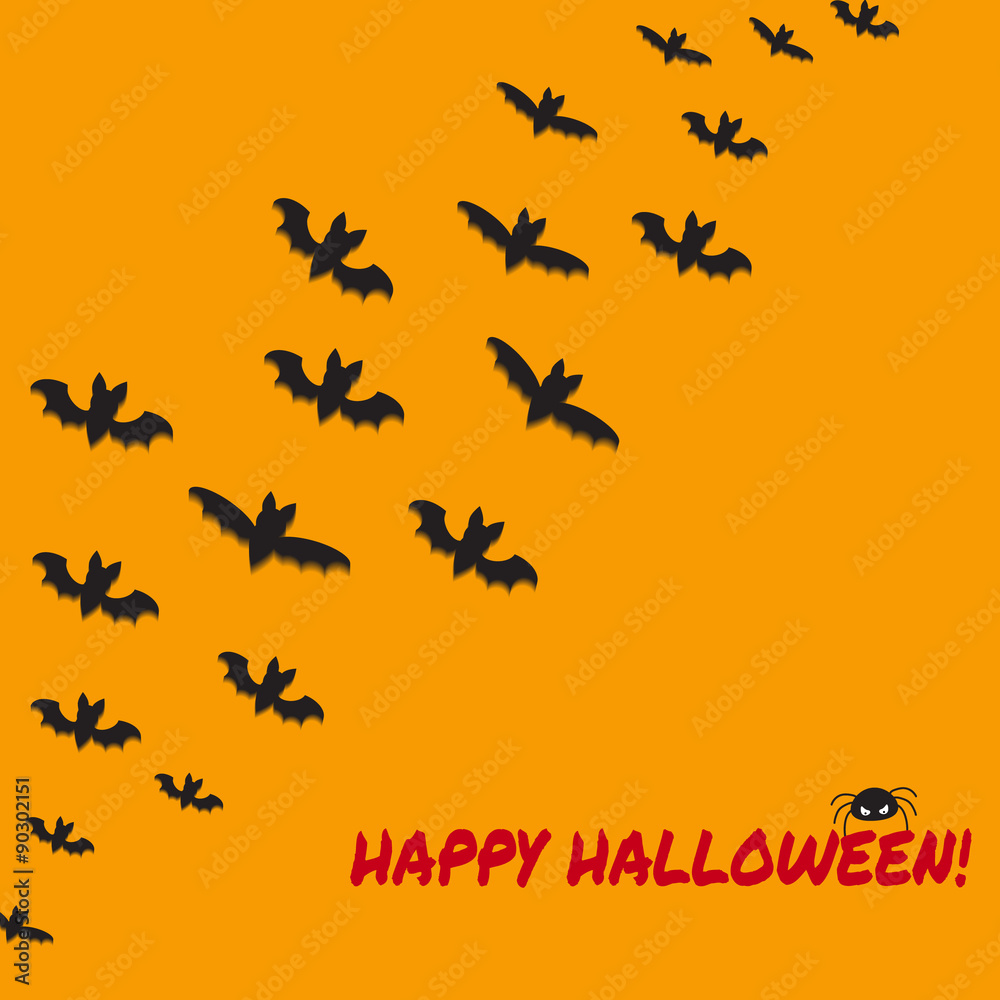 Halloween background with flying bats. Vector illustration Halloween background with flying bats. Vector illustration