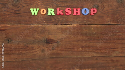 Moving workshop title - stop motion animation photo