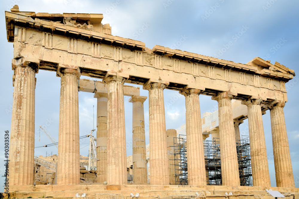 Parthenon on the Acropolis in Athens