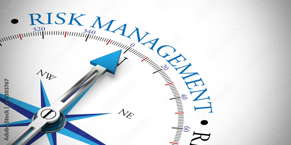 Arrow pointing to risk management concept Arrow pointing to risk management concept