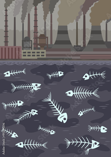 Water pollution.