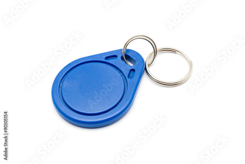 Blue RFID Keychain Tag