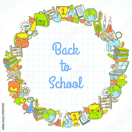 Welcome back to school card