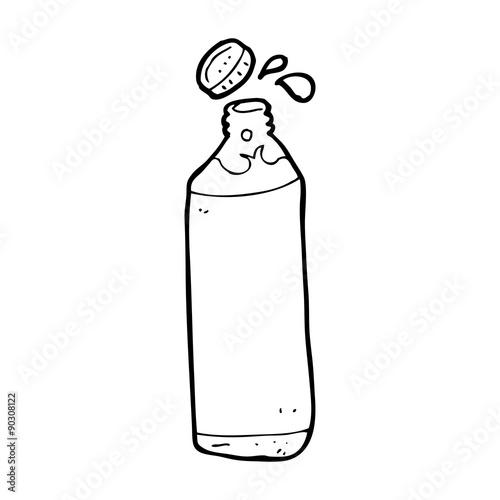 cartoon water bottle