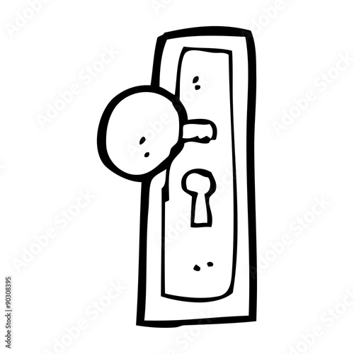 cartoon door knob