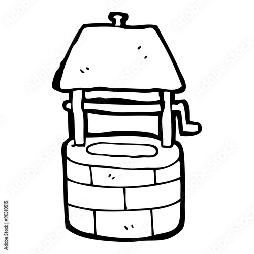 cartoon well