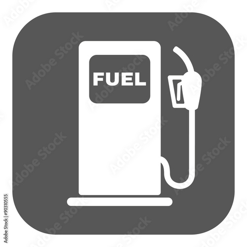 The gas station icon. Gasoline and diesel fuel symbol. Flat