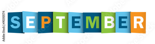 "SEPTEMBER" Vector Letters Icon