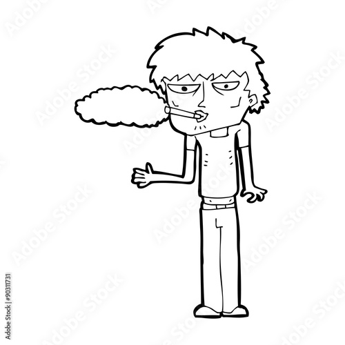 cartoon smoker