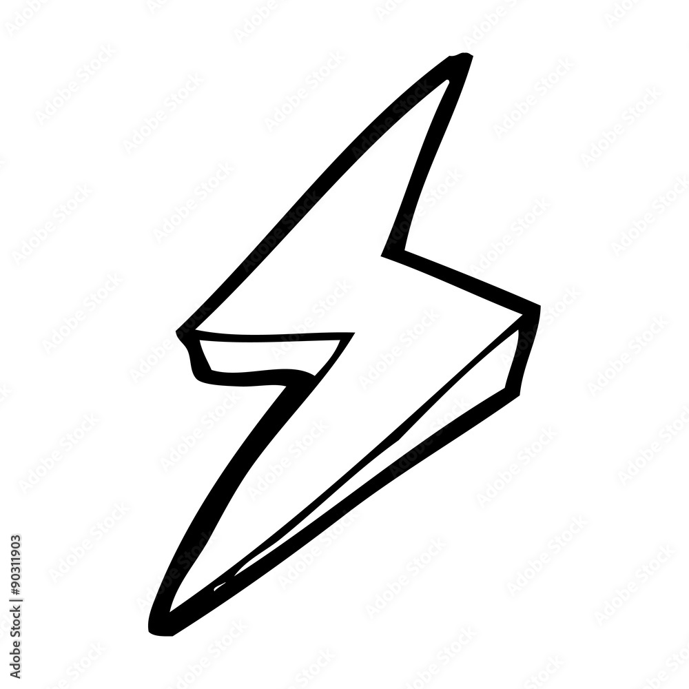 cartoon lightning bolt symbol cartoon lightning bolt symbol