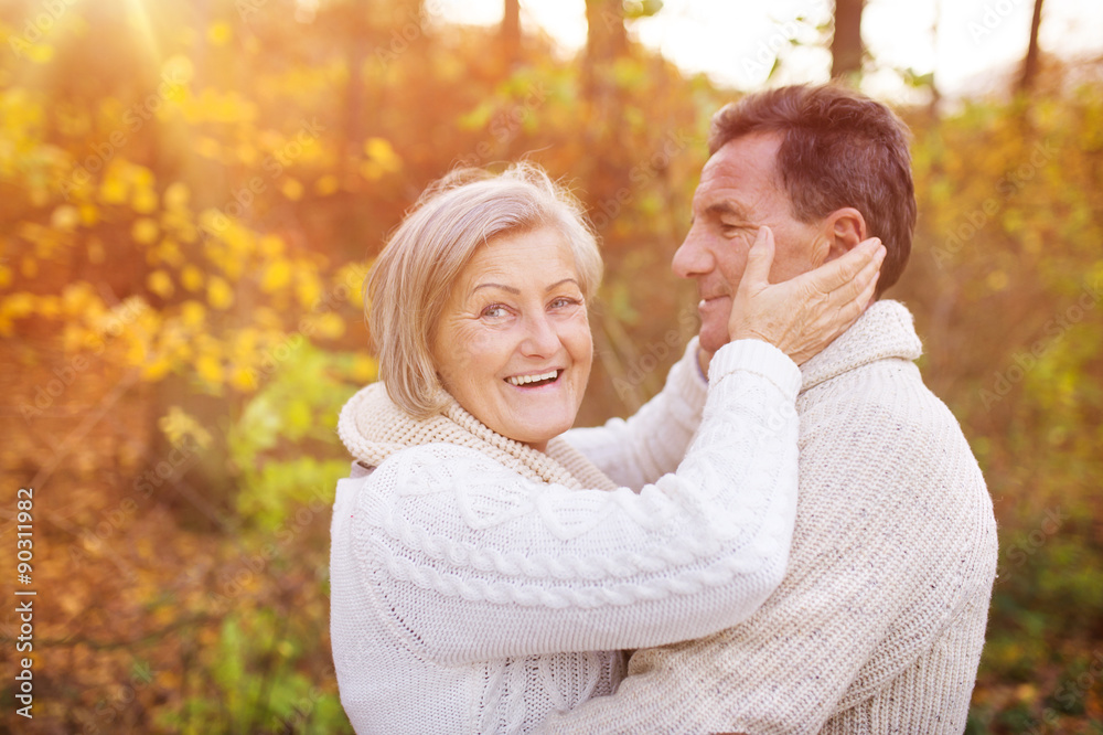 Fototapeta premium Senior couple outside