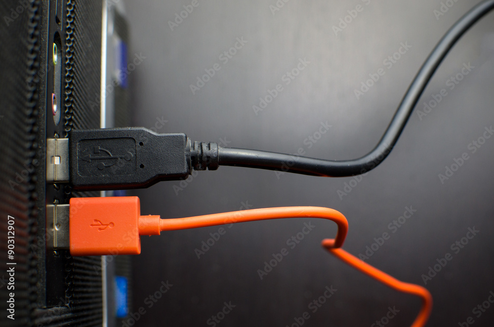 usb cable connected usb cable connected