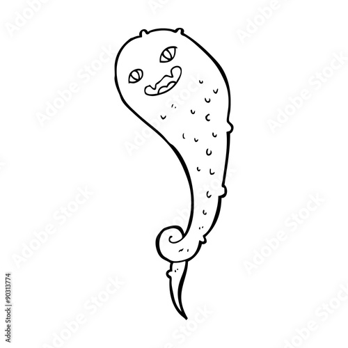 cartoon spooky ghost