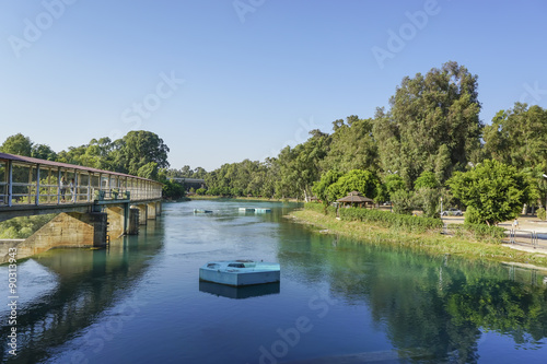 Tableau sur toile Water Reservoir Of Tarsus Dam, Mersin, Turkey