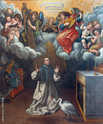 Granada - Vision of St. Hugo the founder of Carthusians