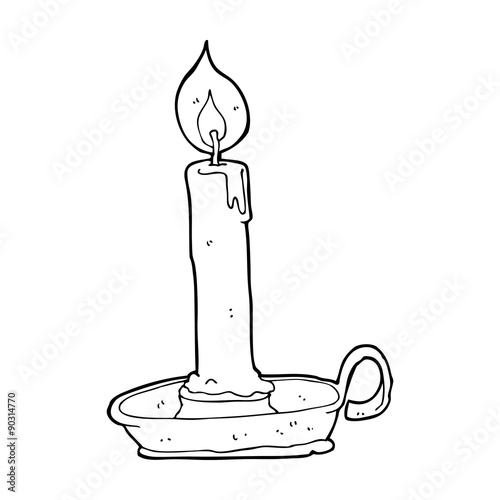 cartoon old candlestick