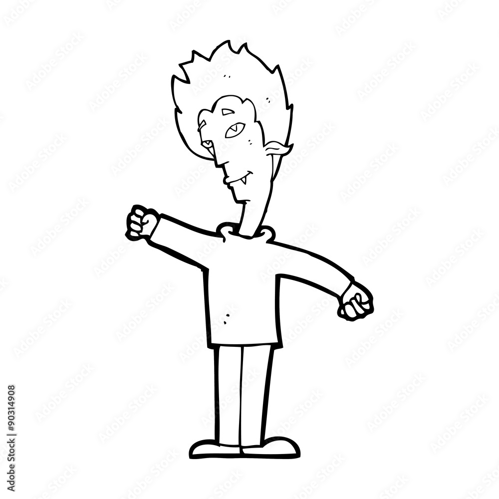 cartoon vampire man cartoon vampire man