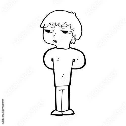 cartoon antisocial boy