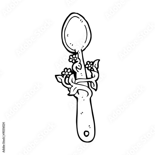 cartoon wooden spoon