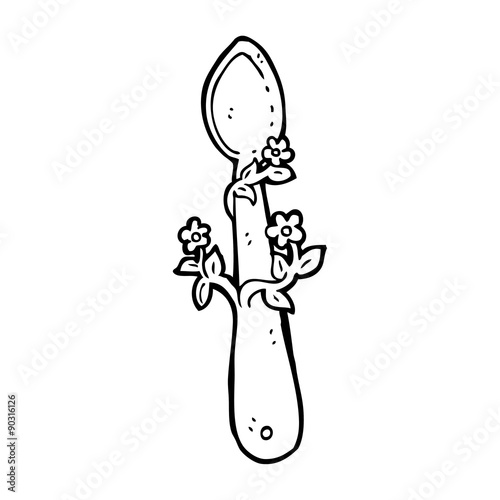 cartoon wooden spoon