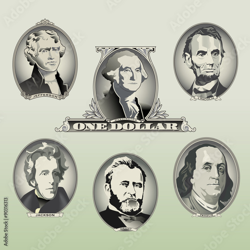 Presidential oval bill elements for Print or Web