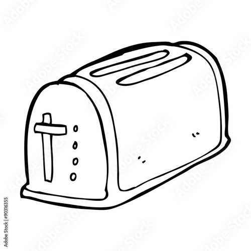 cartoon toaster