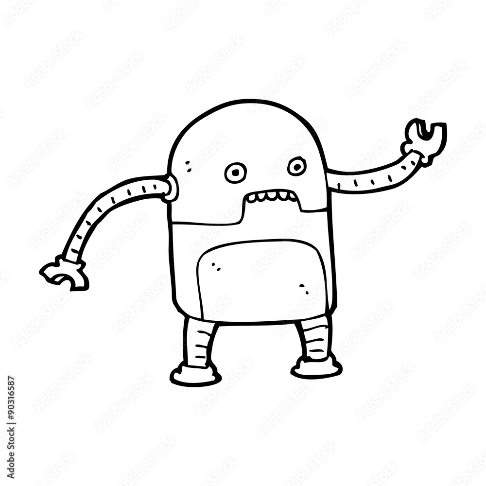 funny cartoon robot funny cartoon robot