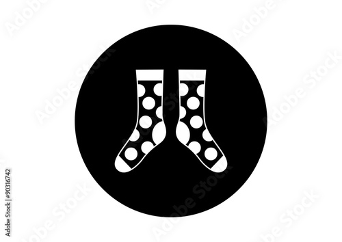 Black and white socks