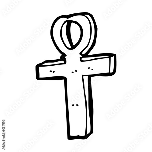 cartoon ankh symbol