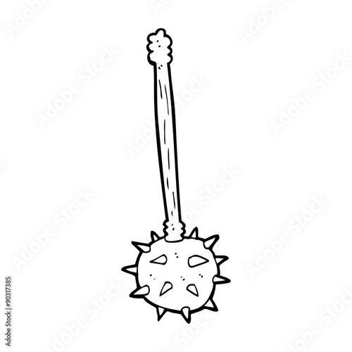 cartoon medieval mace