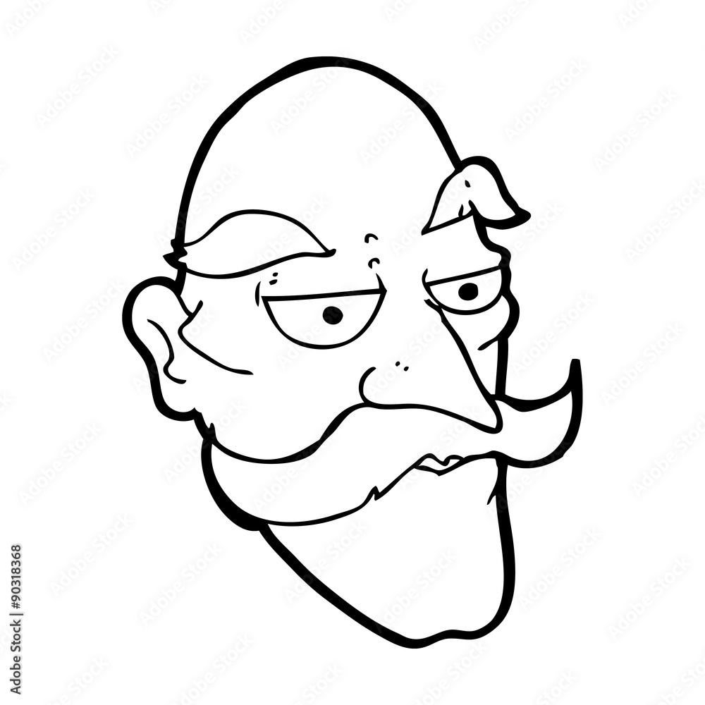cartoon old man face cartoon old man face