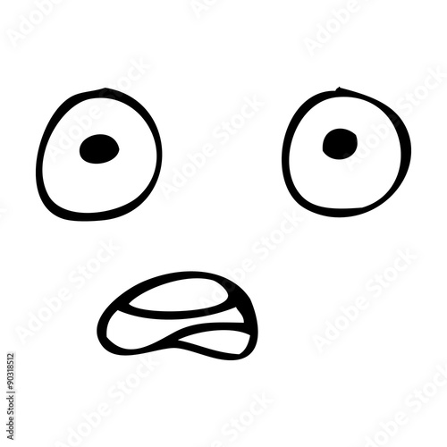 shocked cartoon face