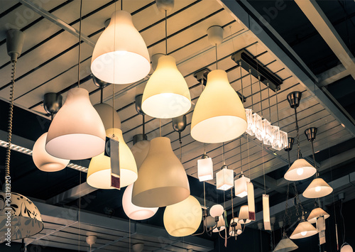Принти на полотні chandelier lamps on sale in store