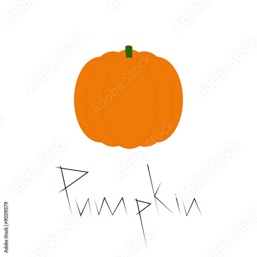 Pumpkin with lettering