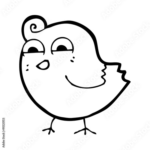 cartoon funny bird